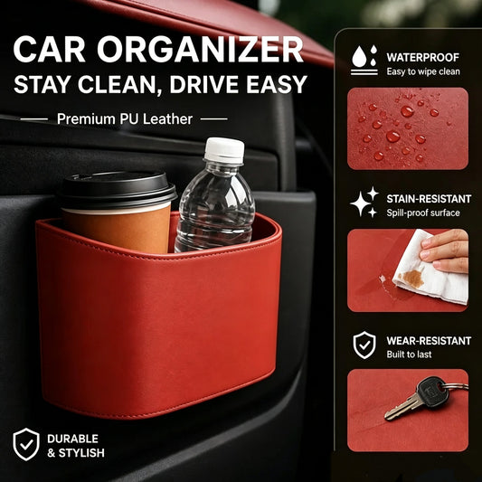 🚗 Buy 2, Get 1 FREE — Leather Car Door Organizer