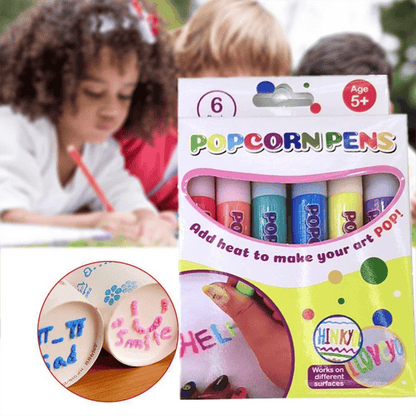 🔥 BUY 1 SET,GET 1 SET FREE(2 Sets / 12 Pens) | 3D Popcorn Art Pens ✨