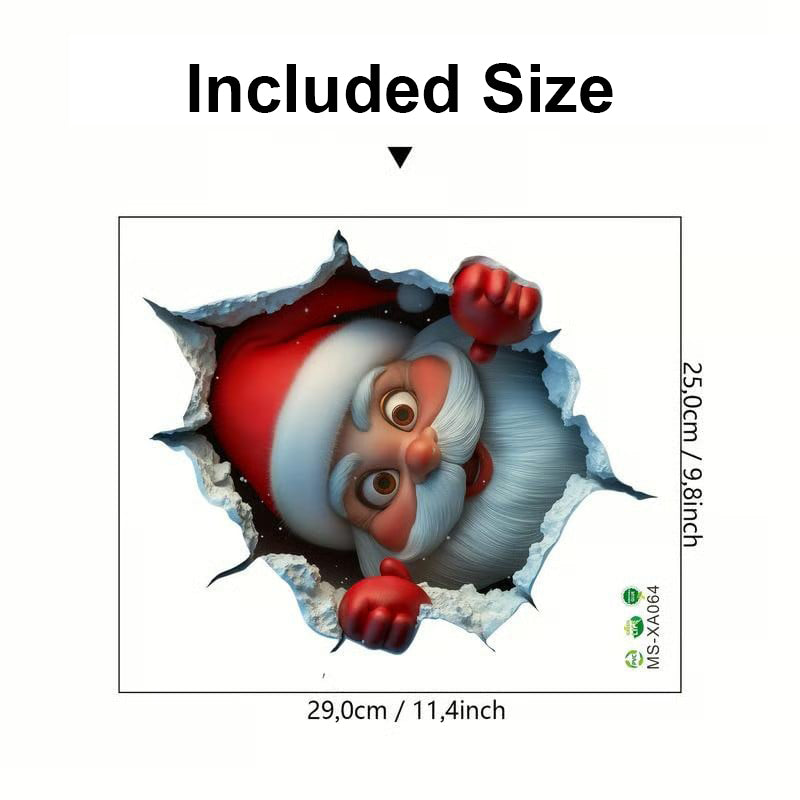 🎄Christmas offer 49% OFF🔥3D wall-breaking Santa Claus sticker