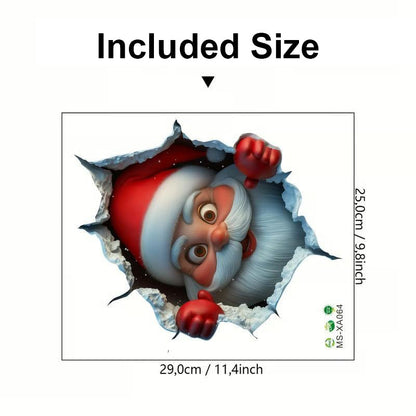 🎄Christmas offer 49% OFF🔥3D wall-breaking Santa Claus sticker