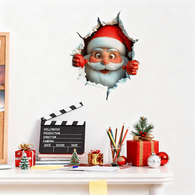 🎄Christmas offer 49% OFF🔥3D wall-breaking Santa Claus sticker