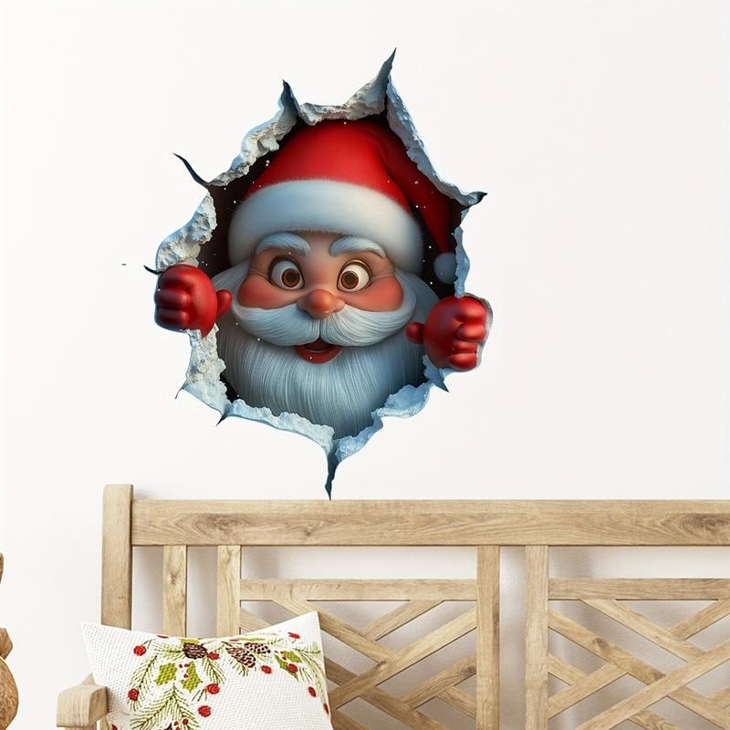🎄Christmas offer 49% OFF🔥3D wall-breaking Santa Claus sticker