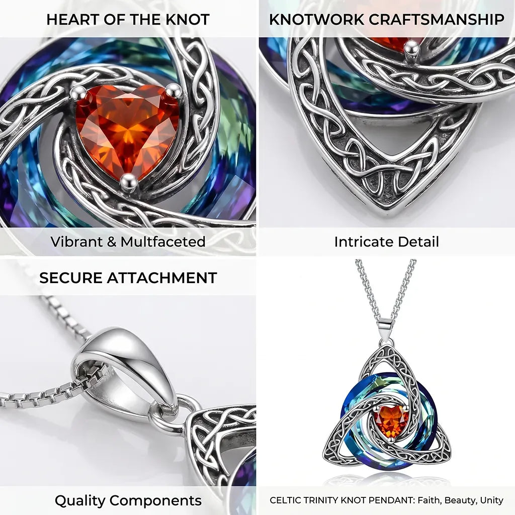 🔥LAST DAY 49% OFF🔥Birthstone Celtic Knot Necklace for Women