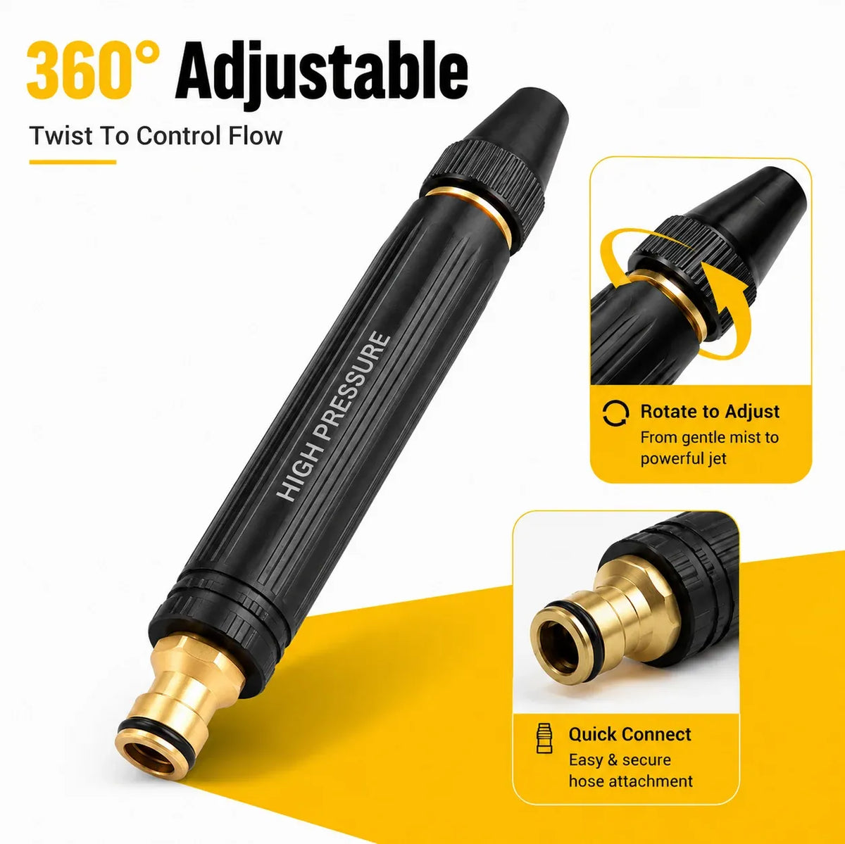 💦 BUY 1, GET 1 FREE — High-Pressure Hose Nozzle