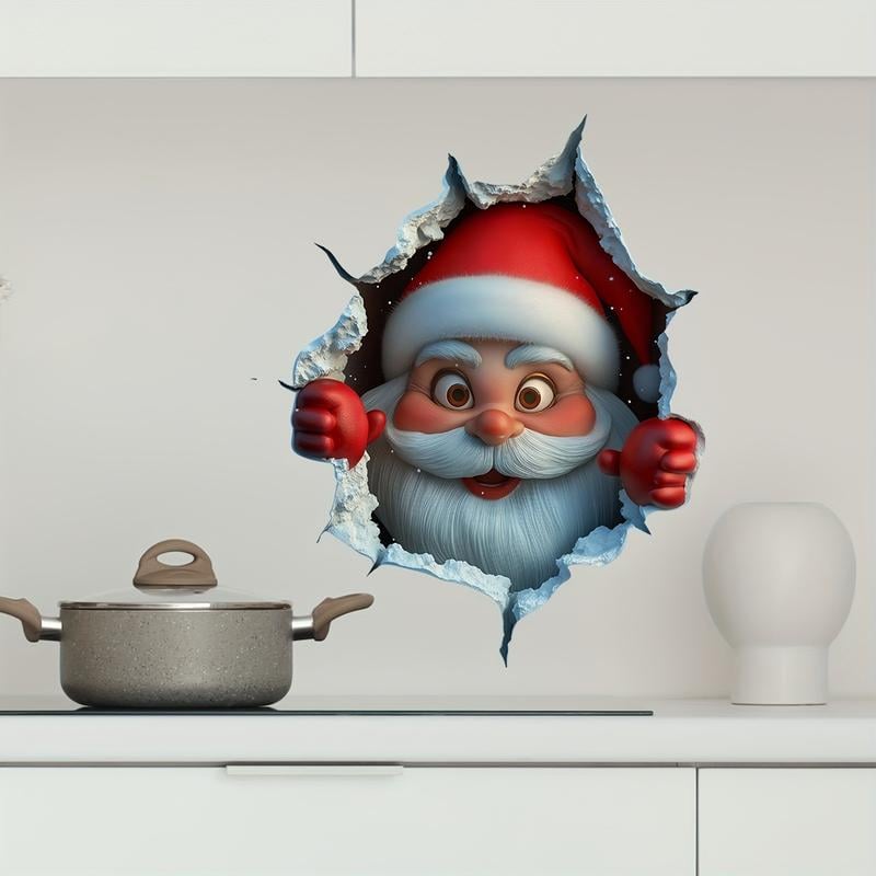 🎄Christmas offer 49% OFF🔥3D wall-breaking Santa Claus sticker
