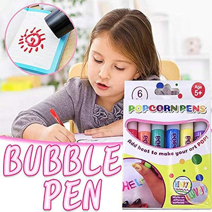 🔥 BUY 1 SET,GET 1 SET FREE(2 Sets / 12 Pens) | 3D Popcorn Art Pens ✨
