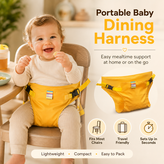 👶 Portable Baby Dining Harness – No High Chair Needed