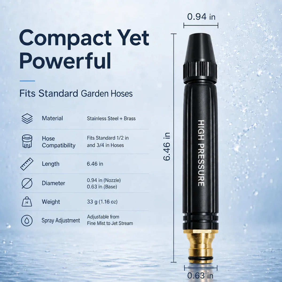 💦 BUY 1, GET 1 FREE — High-Pressure Hose Nozzle