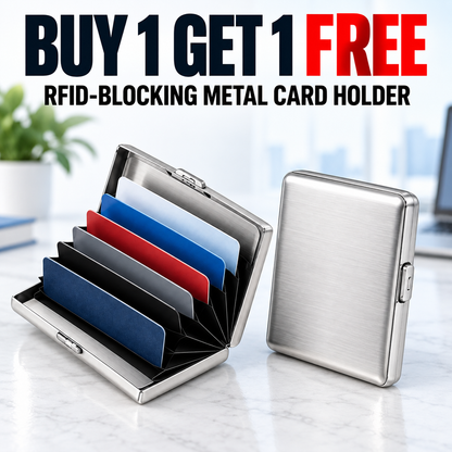 🛡️RFID Blocking Metal Card Holder