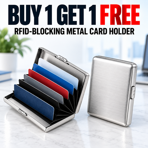 🛡️RFID Blocking Metal Card Holder