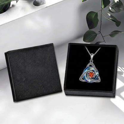 🔥LAST DAY 49% OFF🔥Birthstone Celtic Knot Necklace for Women